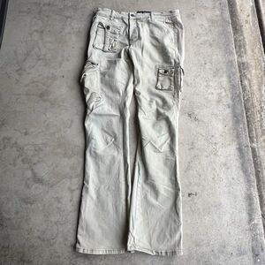 Valabasas Mens 34 Cargo Pocket Streetwear Stacked Beige *** flare